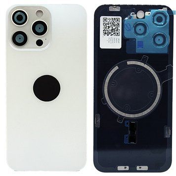 Задня кришка iPhone 15 Pro Max (зі склом камери) White Titanium Original PRC 188525 фото