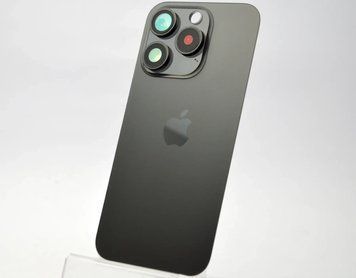 Задня кришка iPhone 15 Pro (зі склом камери) Black Titanium Original PRC 188554 фото