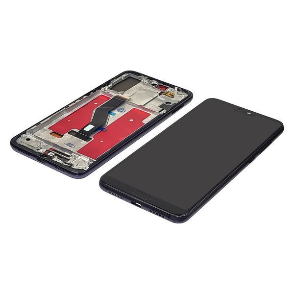 Дисплей Huawei P20 Pro + сенсор Black Чорний, з кнопкою HOME та рамкою OLED (гарантія 3 міс.) 220526 фото