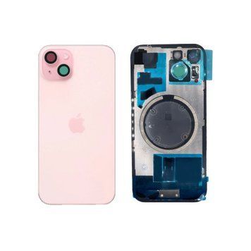 Задня кришка iPhone 15 (зі склом камери) Pink Original PRC 188590 фото