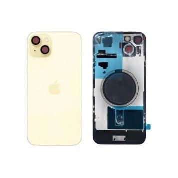 Задня кришка iPhone 15 Plus (зі склом камери) Yellow Original PRC 188629 фото