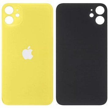 Задня кришка iPhone 11 (великий виріз) Yellow Original PRC 189335 фото